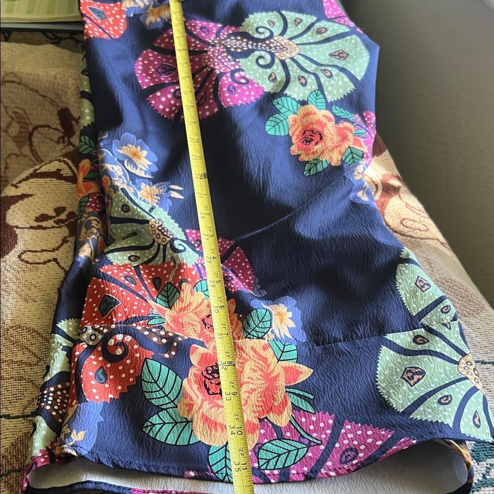 #1032+ Colorful Floral Patterned Pants - Picture 6 of 6